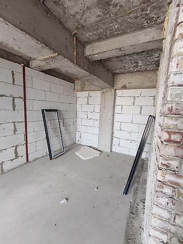 квартииа ош: 2 комнаты, 53 м², Элитка, Ошский рынок / базар Элитка, 11 этаж, ПСО (под самоотделку) — 2