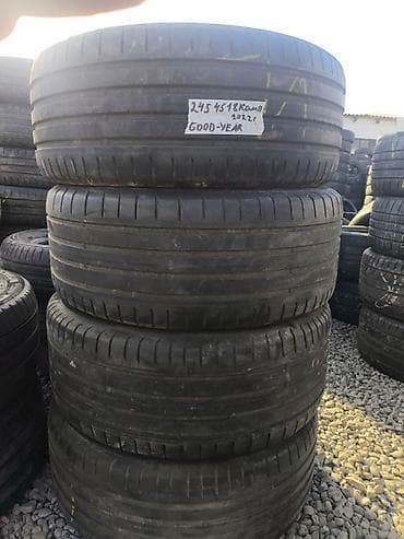 bbs 15: Шины 245 / 45 / R 18, Лето, Б/у, Комплект, Легковые, GoodYear — 1