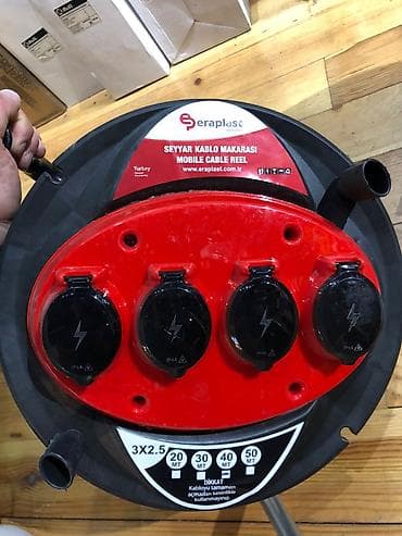 work emotion: Удлинитель, На катушке, Длина: 50 м, 4 розетки — 6