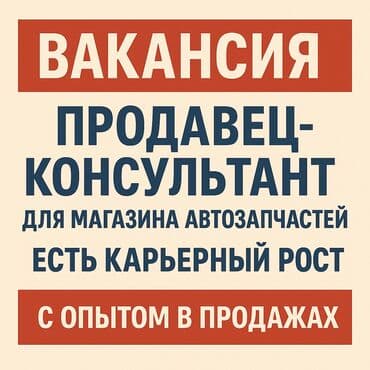 копирайтер вакансии бишкек: 📢 вакансия: продавец-консультант в магазин автозапчастей пишите мне — 2