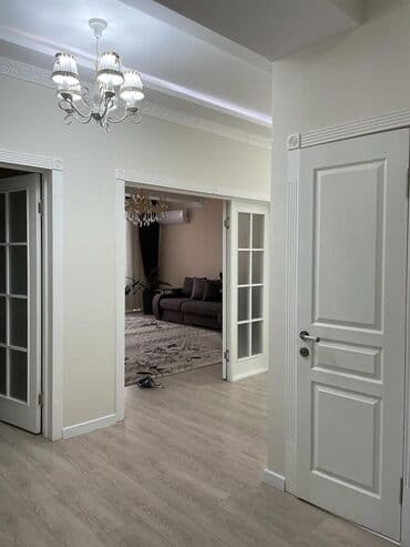 долгосрочная аренда квартира бишкек ош базар: 4 комнаты, Агентство недвижимости, Без подселения, С мебелью полностью — 8