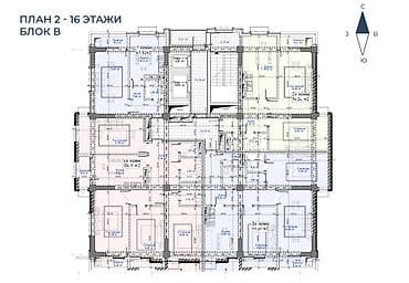 2 8: 2 комнаты, 75 м², Элитка, 4 этаж, Готовая ПСО (под самоотделку) — 7