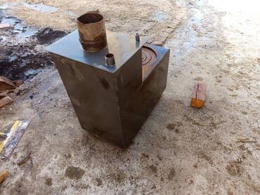 спортивный костюм м: Металлическая печь-сапок с варочной поверхностью и водяным контуром - — 2