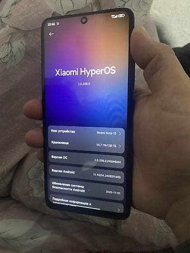 mi 1: Redmi, Redmi Note 13, Б/у, 128 ГБ, цвет - Черный, 2 SIM — 3