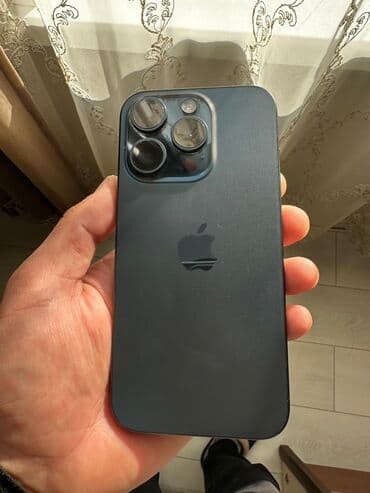 iphone xe: IPhone 15 Pro, Б/у, 256 ГБ, Blue Titanium, Чехол, Зарядное устройство, Защитное стекло, 88 % — 1