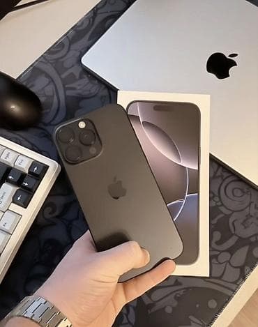 ipad 2018 pro: IPhone 16 Pro Max, 256 ГБ, Black Titanium, Коробка, 91 % — 1
