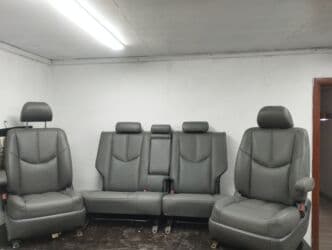 купить кожаные сиденья для авто бу: Чехлы Экокожа, цвет - Красный — 20