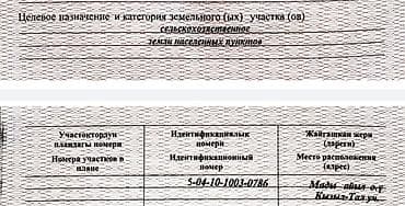 алтын ордо ж м: 16 соток, Айыл чарба үчүн, Кызыл китеп — 1