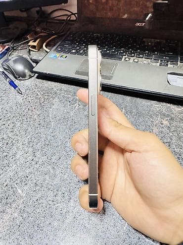 aoc 27: IPhone 15 Pro, Б/у, 256 ГБ, Белый — 1