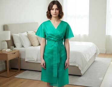 Кычкылтек концентратору: Халаты кимоно Одноразовые халаты используются в салонах красоты — 1