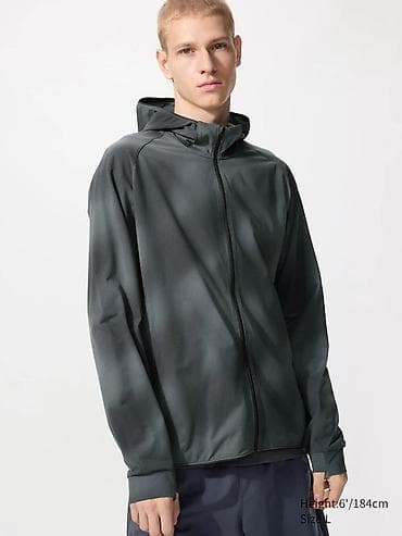 Эркектер кийими: Эркектердин толстовкасы, XL, Uniqlo, Жаңы, түсү - Боз, Өзү алып кетүү, Акылуу жеткирүү — 1