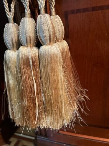 детская краватка: Декоративные подхваты для штор с кистями (набор) 6 штук, брали с — 3