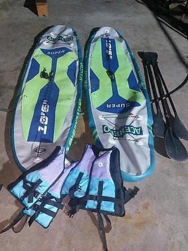Набор для сапбординга на двоих: - 2 надувных SUP-доски Aqua Pro at lalafo.kg Набор для сапбординга на двоих: - 2 надувных SUP-доски Aqua Pro