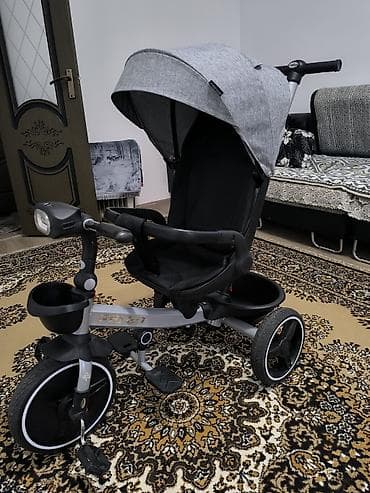 graco: Детский трехколесный велосипед-коляска Prego с родительской ручкой — 1