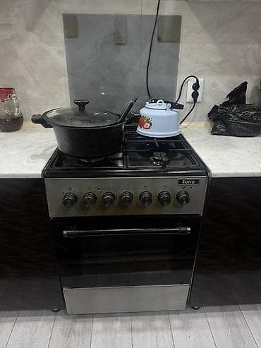продаю электро плиту: Газовая плита Ferre, полноразмерная - 4 конфорки: 3 газовые + 1 — 1