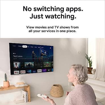 бу телевизор с интернетом: TV-Приставка Google chrome cast with Google TV (4K) Все ваши любимые — 2