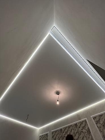 Натяжной потолок: Натяжной потолок Глянцевое, Матовое, 3D потолки Гарантия, Бесплатная консультация, Бесплатный замер — 1