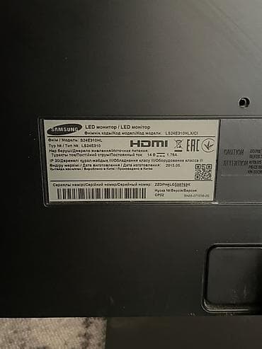 Техника и электроника: Монитор, Samsung, Б/у, LED, 23" - 24" — 4