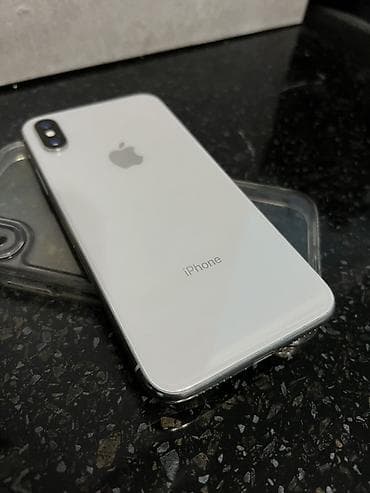 16 gb: IPhone X, Б/у, 64 ГБ, Серебристый, Чехол — 2