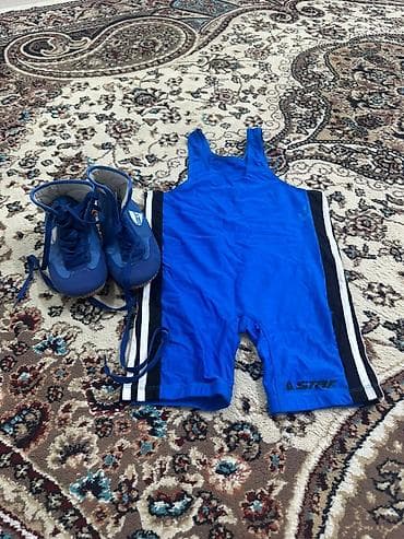 шорты мма: Комплект, цвет - Синий, Новый — 1