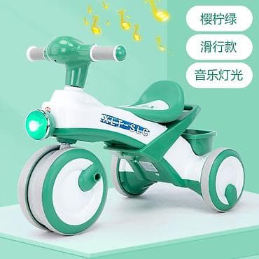 Детские самокаты: Детский трехколесный велосипед-каталка XLT-SLC - 2-в-1: можно — 8