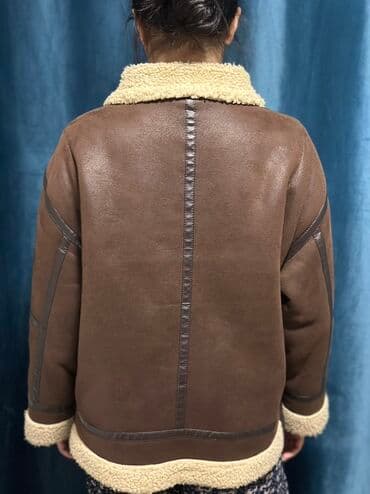 дубленка короткая: Дублёнка авиатор женская/унисекс Б/у носили 3-4 раза, нужно отдать на — 3