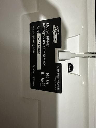 mic mini: Клавиатура, Royal Kludge, Механическая, Проводное подключение, Размер: 80% — 2
