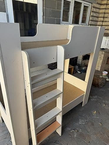 Балдар эмереги: Балдар үчүн эки ярустуу, ЛДСП, түсү - Саргыч боз — 2