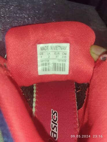 спортивные обувь: Мужские кроссовки, 37, Asics, Б/у, цвет - Синий, Платная доставка — 3