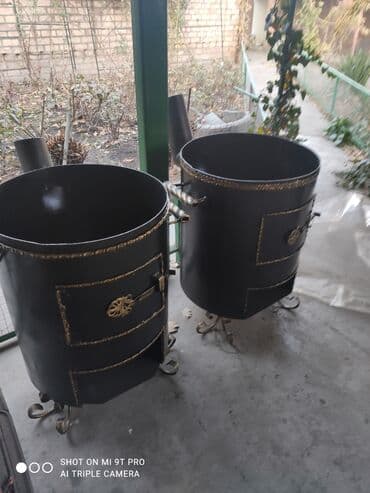 продаю оборудование для кафе: Печь для казана диаметр 50 см высота 60 см толщина стали 3 мм — 4