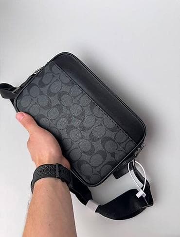 michael cors: Барсетка, Coach, Материал: Комбинированный материал, Застежка на молнии, Множество карманов, Моющийся материал, Новый — 2