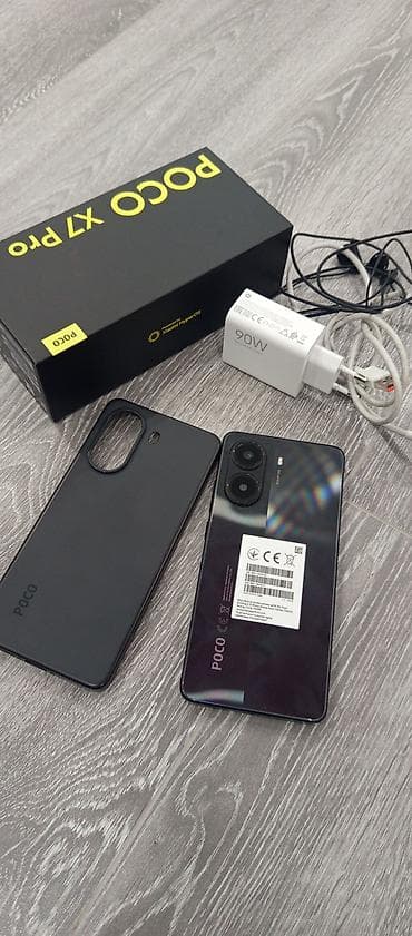 Poco X7 Pro, Б/у, 256 ГБ, цвет - Черный, 2 SIM
