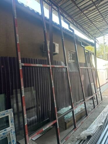 пластик эшик терезелер: Даяр пластик терезеле, Терезе түрү: Стандарттык, Бөлүп төлөө жок — 5