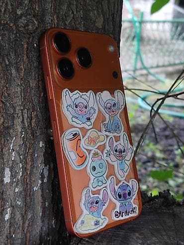 android phone: IPhone 17 Pro, Б/у, 64 ГБ, Оранжевый, Зарядное устройство, 100 % — 5