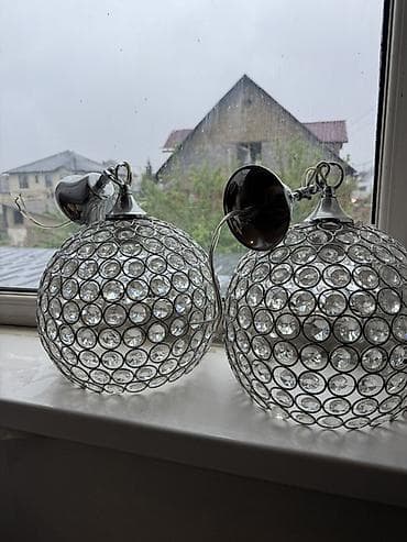 Освещение: Подвесные светильники-шары (2 шт.) - Тип: потолочные подвесы - Форма — 1