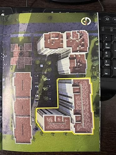 квартиры в районе бишкек парк: 2 комнаты, 69 м², Элитка, 14 этаж, Готовая ПСО (под самоотделку) — 2