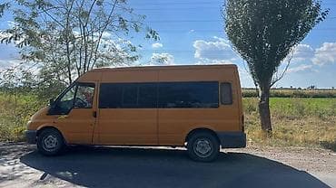 Фургон Ford Transit (длинная база, высокий кузов), жёлтый. Кузов и