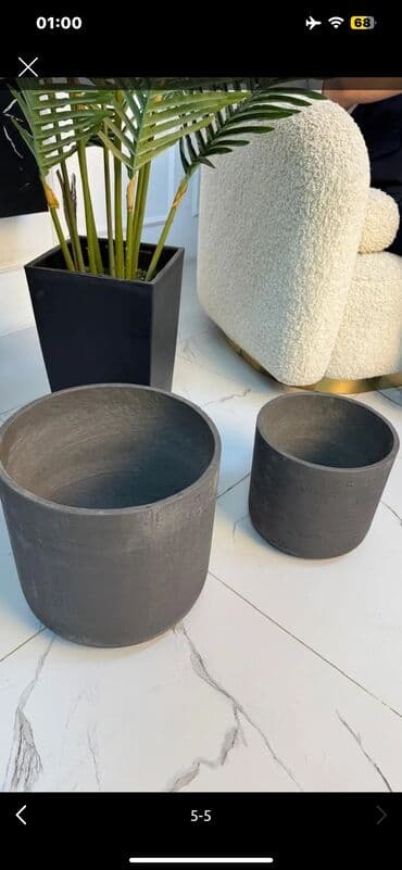 глинянные горшки: ✨Комбо-набор Дизайнерских горшков для цветов!!! ✔️✔️✔️  ♻️ Набор — 5