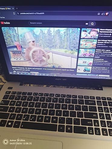 Ноутбук ASUS ASUS ноутбугу Мүнөздөмөлөрү: * Экран: матовый, кең