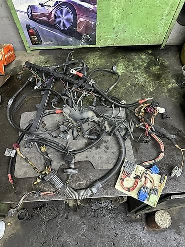 Жгут проводки двигателя + блок реле/предохранителей . Е60 мотор м54б30 at lalafo.kg Жгут проводки двигателя + блок реле/предохранителей . Е60 мотор м54б30