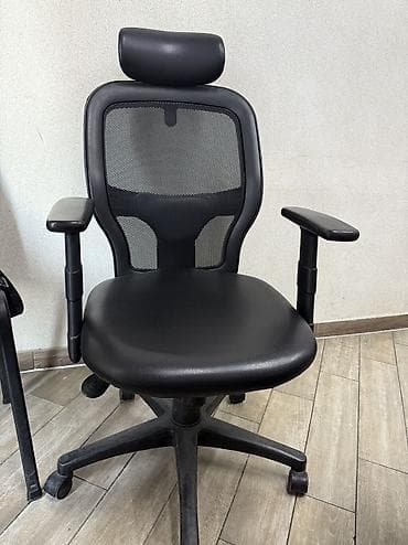 кресло для кабинета: Комплект офисной мебели, Стул, ДСП, Самовывоз, цвет - Коричневый — 7