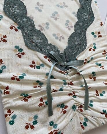 белая ночная сорочка: Ночная сорочка, Вискоза, Длинная модель, L, XS, S — 3