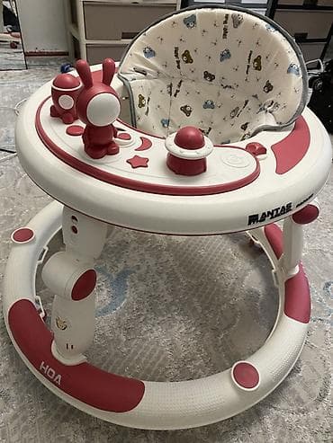 детский хадунок: Детские ходунки с игровой панелью - Круглая устойчивая рама на — 1