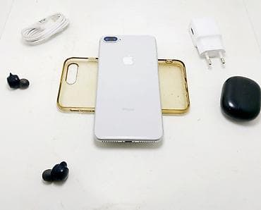 honor 8: IPhone 8 Plus, Б/у, 64 ГБ, Серебристый, Наушники, Зарядное устройство, Защитное стекло, 100 % — 6
