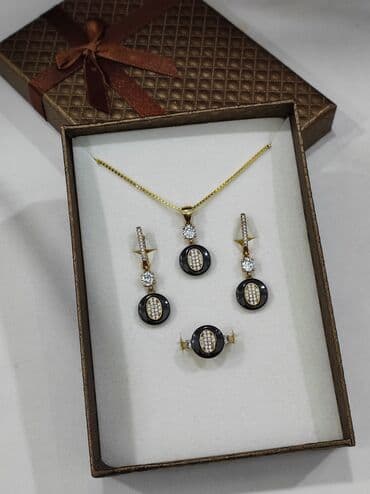 набор пандора: Серебряный Набор+ Цепочка Серебро МС напыление жёлтое золото 925 — 4