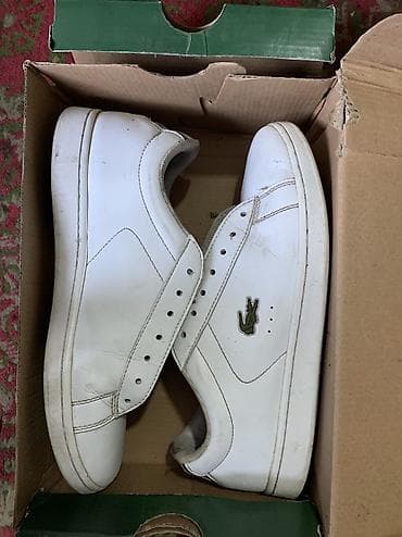 мужские кроссовки б у: Мужские кроссовки, 39, 39.5, Lacoste, Б/у, цвет - Белый, Самовывоз — 2