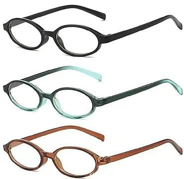 Очки: Узкие овальные очки в ретро‑стиле Y2K - Форма: вытянутая овальная — 5