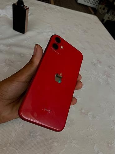 IPhone 11, Б/у, 128 ГБ, Красный, Чехол, 100 % at lalafo.kg IPhone 11, Б/у, 128 ГБ, Красный, Чехол, 100 %