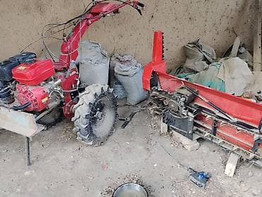 бетонный столб: Мотоблок с навесной жнейкой (мини-жатка «Reaper») Описание: - — 2