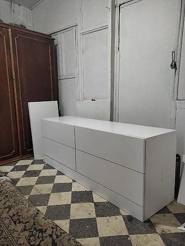 Комод для одежды, Новый, Без зеркала, ЛДСП, цвет - Белый, Бесплатная доставка at lalafo.kg Комод для одежды, Новый, Без зеркала, ЛДСП, цвет - Белый, Бесплатная доставка